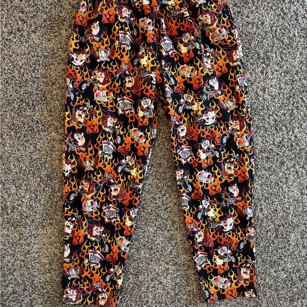Warner Bros. Looney Tunes Flame Pattern Pants